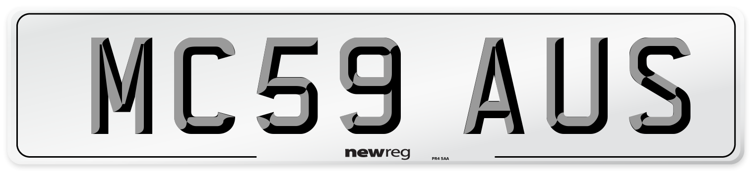 MC59 AUS Number Plate from New Reg